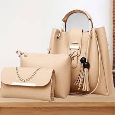 Hand bags for girls pack of 3 piece set with long strap and stylish