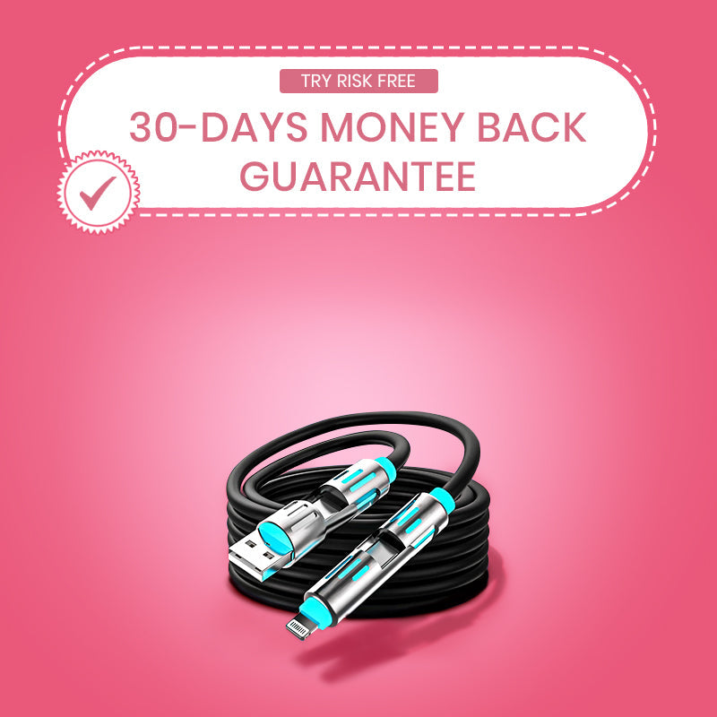 4 In 1 Convertible USB Fast Charging Cable,