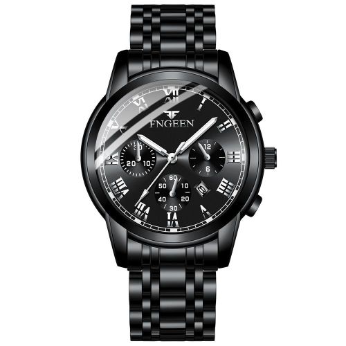 BINBOND Quartz Watch, Color: Black
