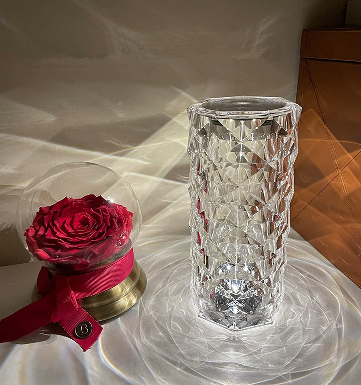 Crystal Table Lamp Color Changing