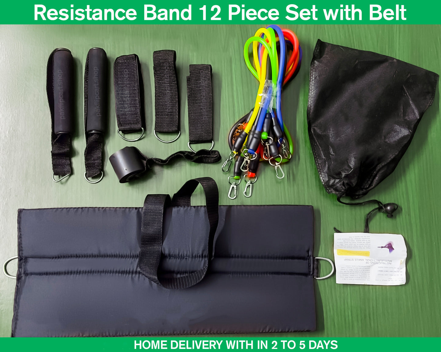Resistance Band Waist Belt –