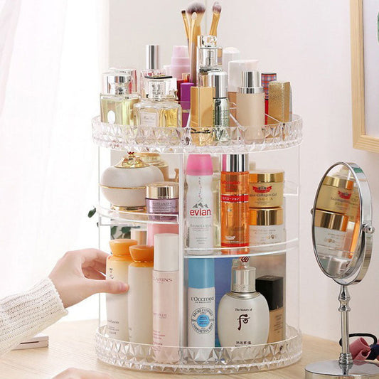360° Rotating Makeup Organizer