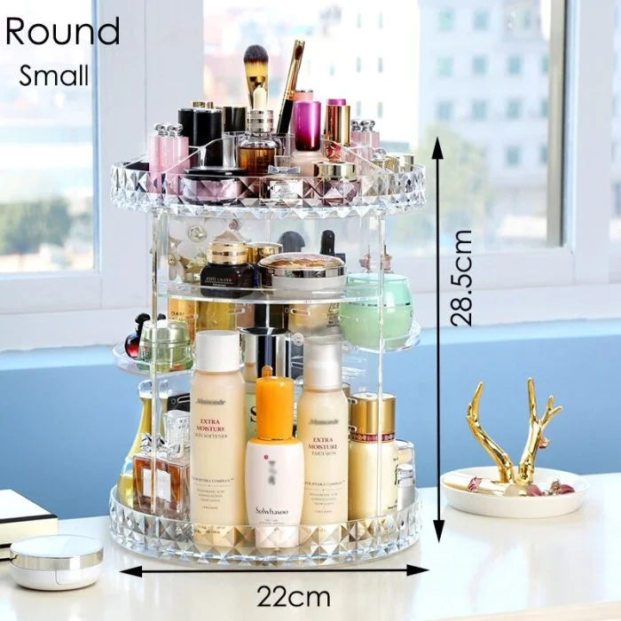 360° Rotating Makeup Organizer