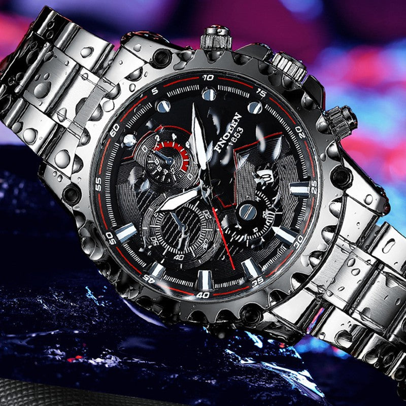 Fashion Business Large Dial Calendar Quartz Watch For Men