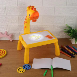 Kids Projector Painting & Drawing Table Set large size