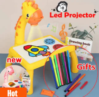 Kids Projector Painting & Drawing Table Set large size