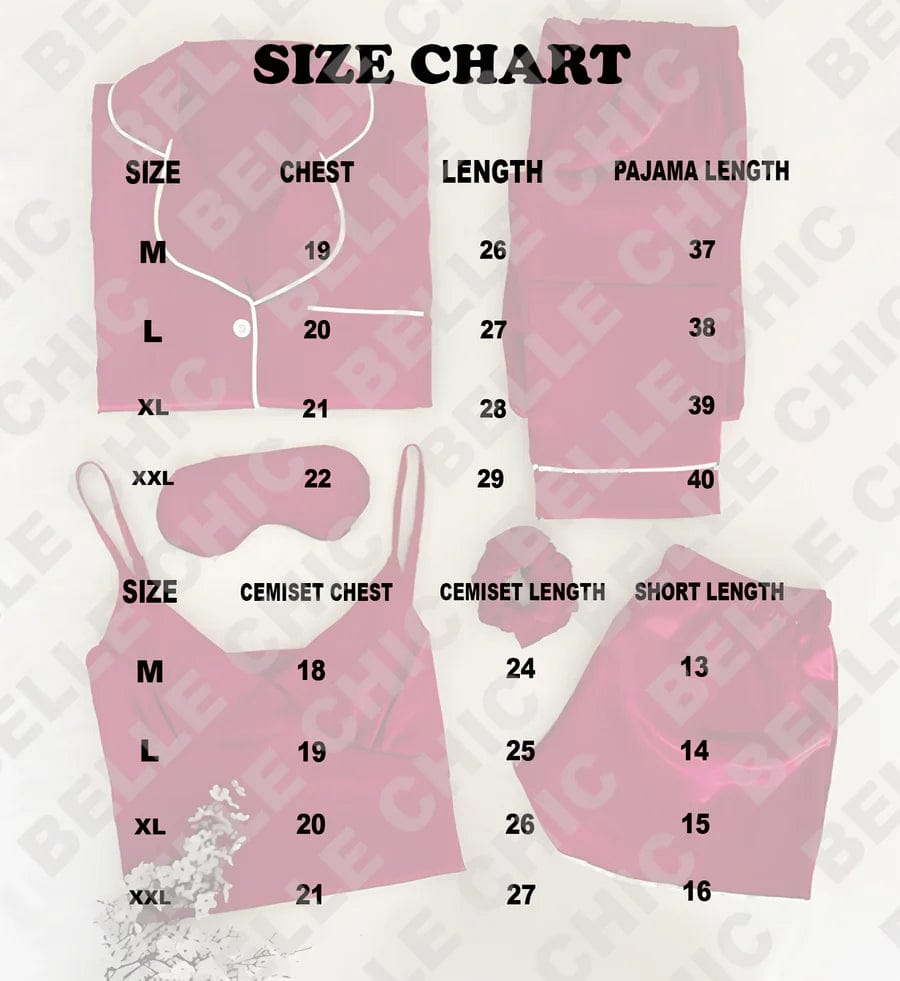 Silk Night Dress For Women and Girls 7 Piece TURKISH SILK ORIGINAL