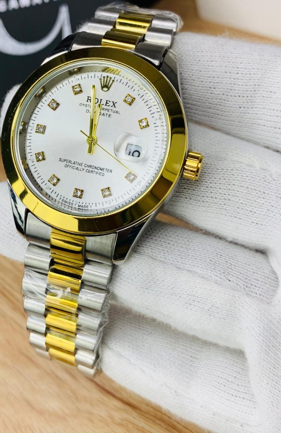 Regular Stone (Two Tone White ,Black ,Golden )