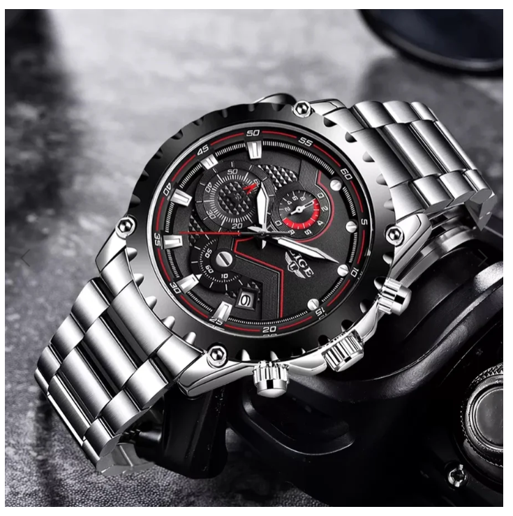 Fashion Business Large Dial Calendar Quartz Watch For Men