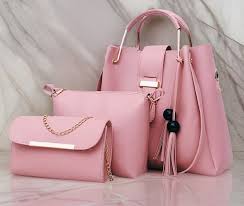 Hand bags for girls pack of 3 piece set with long strap and stylish