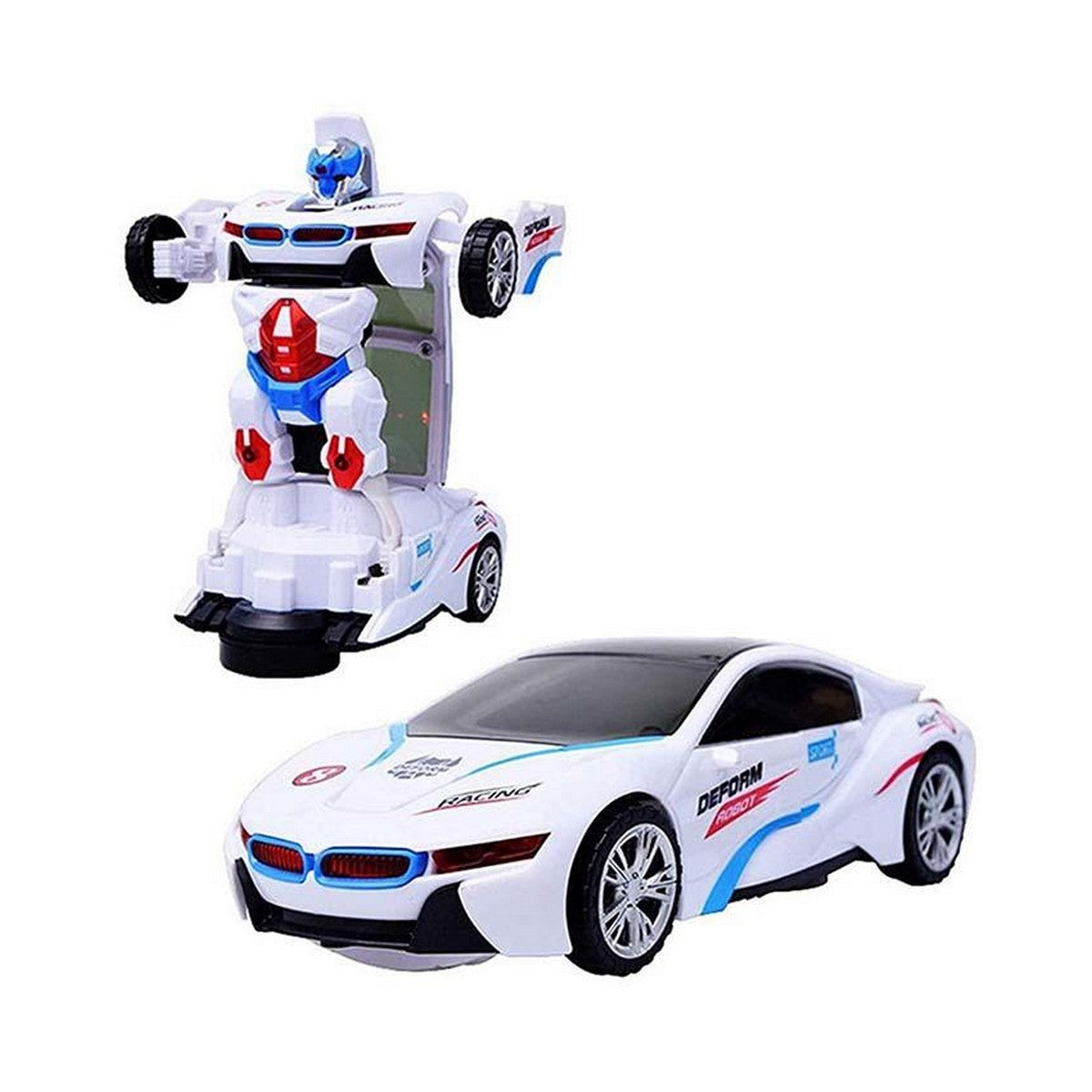 Auto Robot Car For Kids - White color