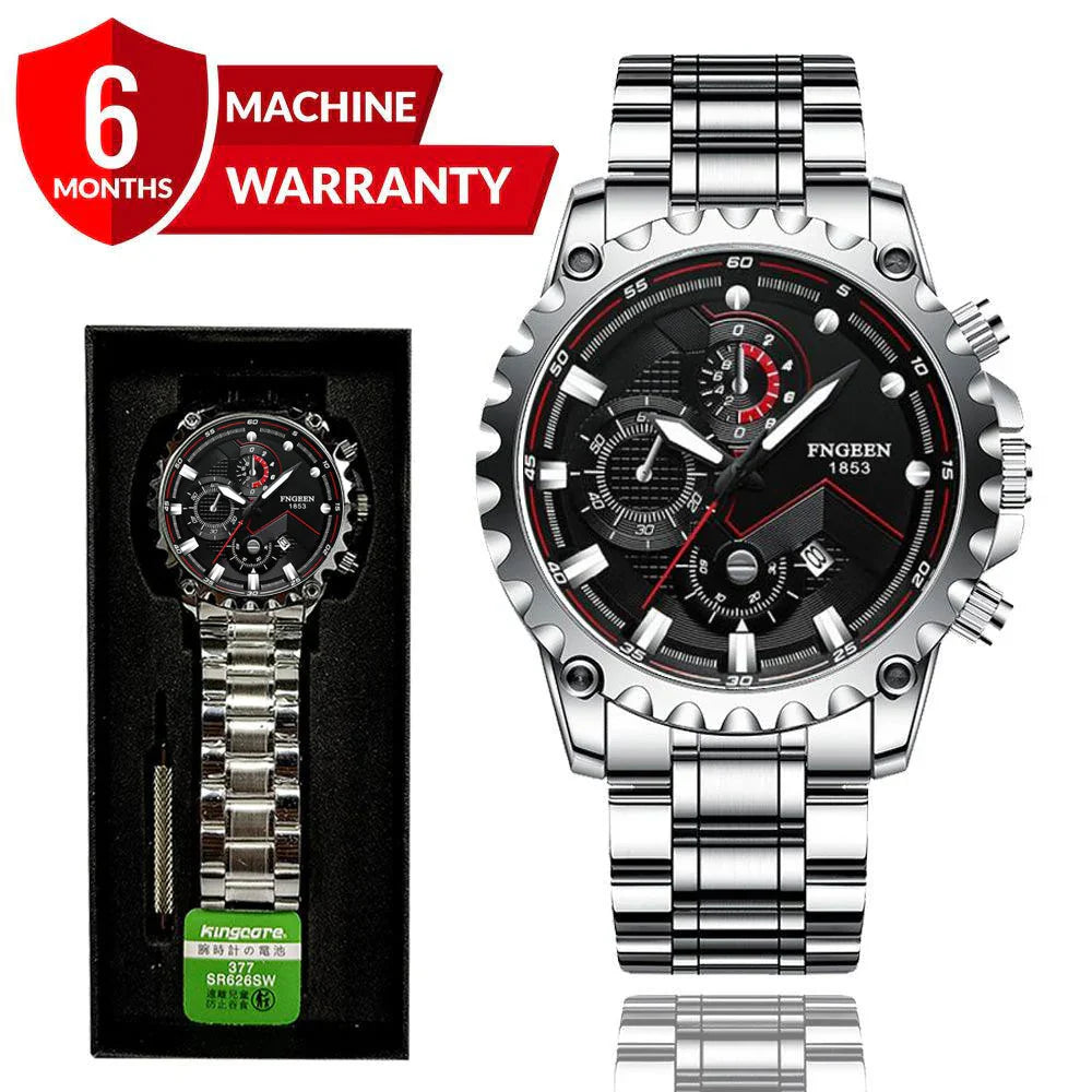 Fashion Business Large Dial Calendar Quartz Watch For Men