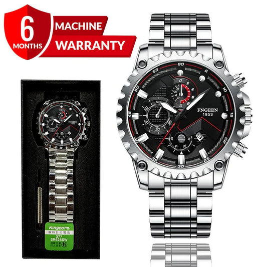 Fashion Business Large Dial Calendar Quartz Watch For Men