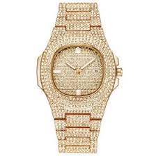 Elegant Luxury Full Diamond Quartz Watch | Premium Box Packing |