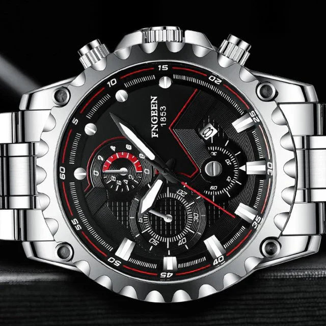 Fashion Business Large Dial Calendar Quartz Watch For Men